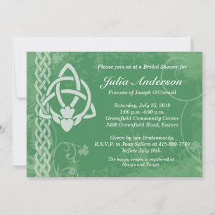 Ireland Claddagh Bridal Shower Invitation