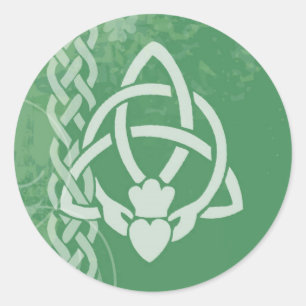 Ireland Claddagh Classic Round Sticker