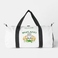 Ireland Claddagh Ring & Shamrocks Personalised