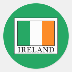 Ireland Classic Round Sticker