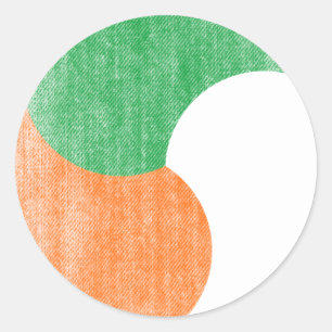 IRELAND CLASSIC ROUND STICKER