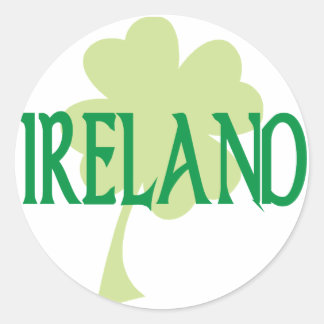 Ireland Classic Round Sticker