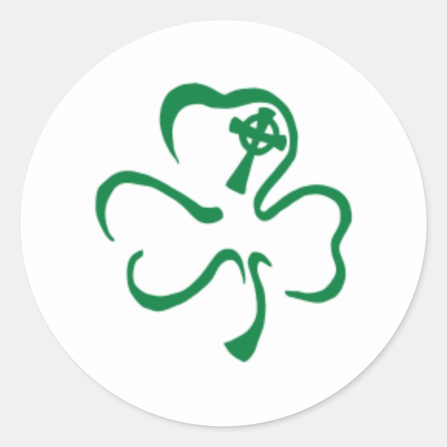 ireland classic round sticker (Front)