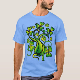Ireland Clover Lucky Four Leaf Saint Patricks Day T-Shirt