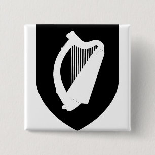 Ireland Coat of arms  15 Cm Square Badge