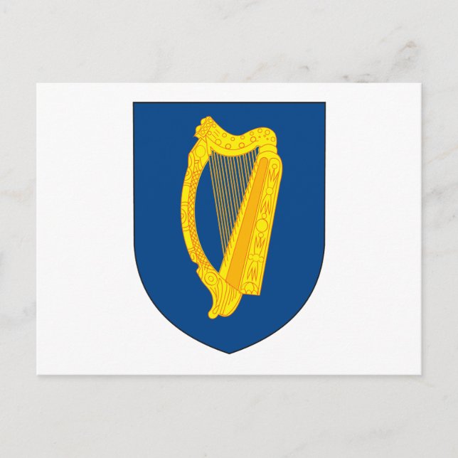 Ireland Coat of Arms Postcard (Front)