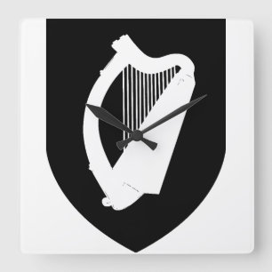 Ireland Coat of arms Square Wall Clock
