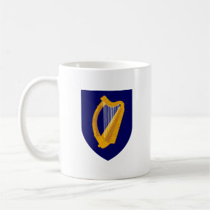 Ireland country coat arms symbol emblem lyre lira  coffee mug