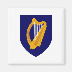Ireland country coat arms symbol emblem lyre lira magnet