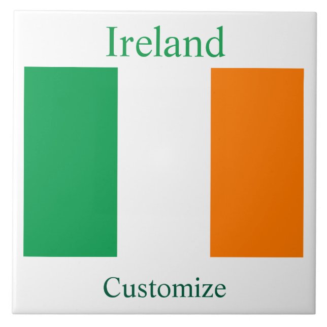 Ireland Country Flag Thunder_Cove Tile (Front)