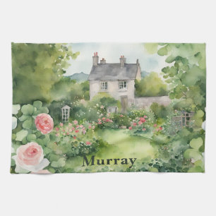 Ireland Country House Irish Surname Name Custom  Tea Towel