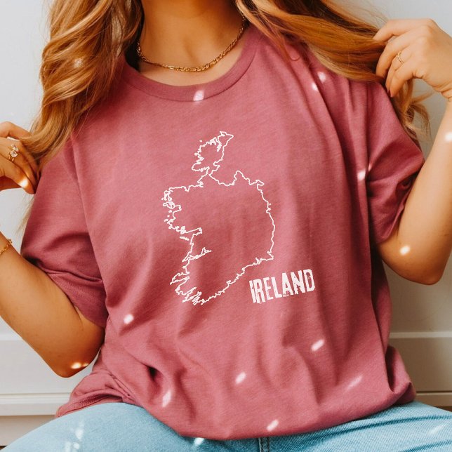 Ireland Country Map Irish National Border Outline T-Shirt (Creator Uploaded)