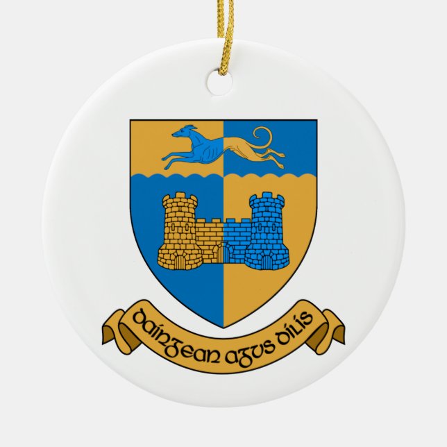 Ireland County Longford Christmas Ornament (Front)