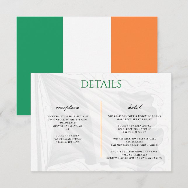 Ireland Couple Enclosure Card (Front/Back)