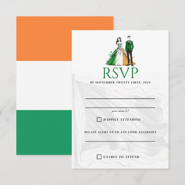 Ireland Couple RSVP Card (Front/Back)