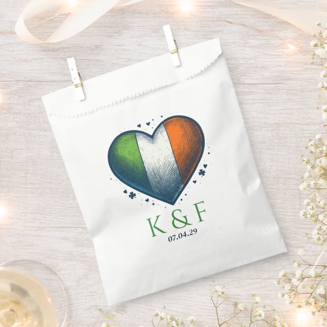 Ireland Couple Wedding Favour Bags (Clipped)