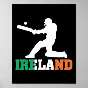 Ireland Cricket Fan Jersey 2025 Irish Cricket Poster