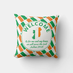 IRELAND Custom Christian Welcome Cushion