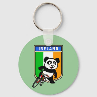 Ireland Cycling Panda Key Ring