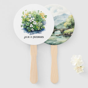 Ireland Destination Wedding Hand Fan