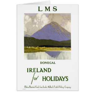 Ireland Donegal Restored Vintage Travel Poster