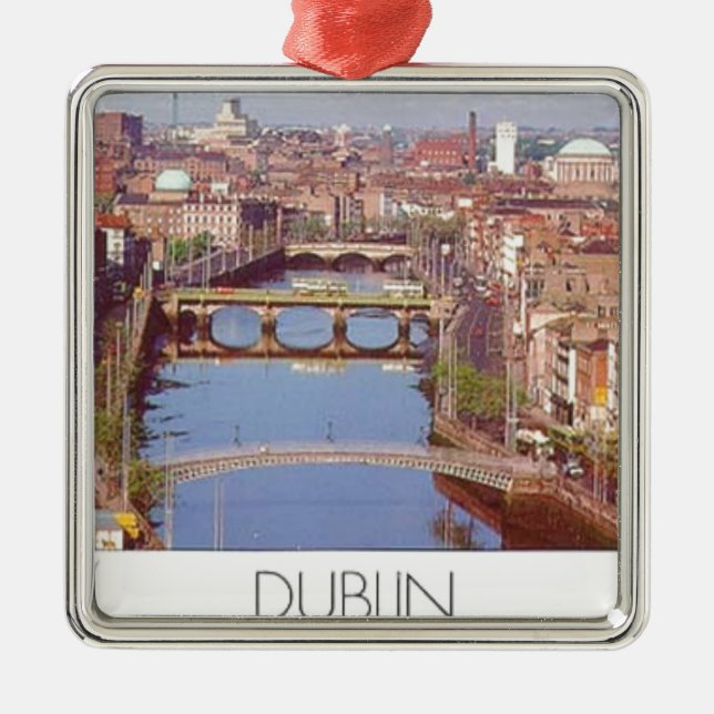 Ireland dublin Bridge (new) (St.K) Metal Tree Decoration (Front)