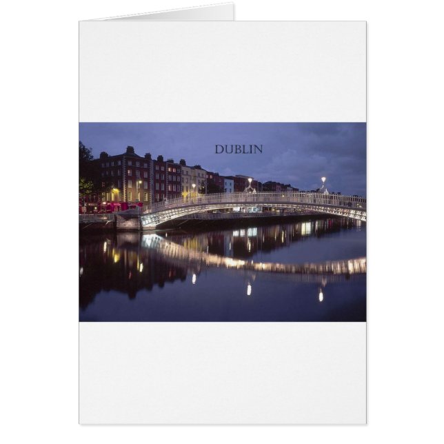 Ireland Dublin Bridge night (St.K) (Front)