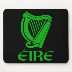 Ireland Eire Eireann Irish Pride Gaelic Harp St Pa Mouse Mat