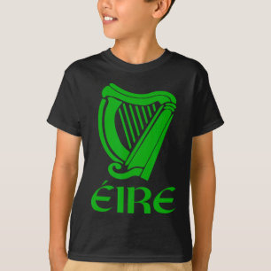 Ireland Eire Eireann Irish Pride Gaelic Harp St Pa T-Shirt
