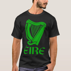 Ireland Eire Eireann Irish Pride Gaelic Harp St Pa T-Shirt