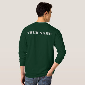 Ireland Elegance: Personalised Long Sleeve Green T-Shirt