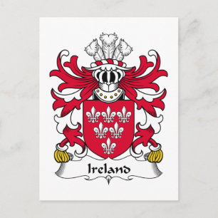 Ireland Family Crest Postcard