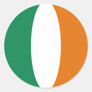 Ireland Fisheye Flag Sticker
