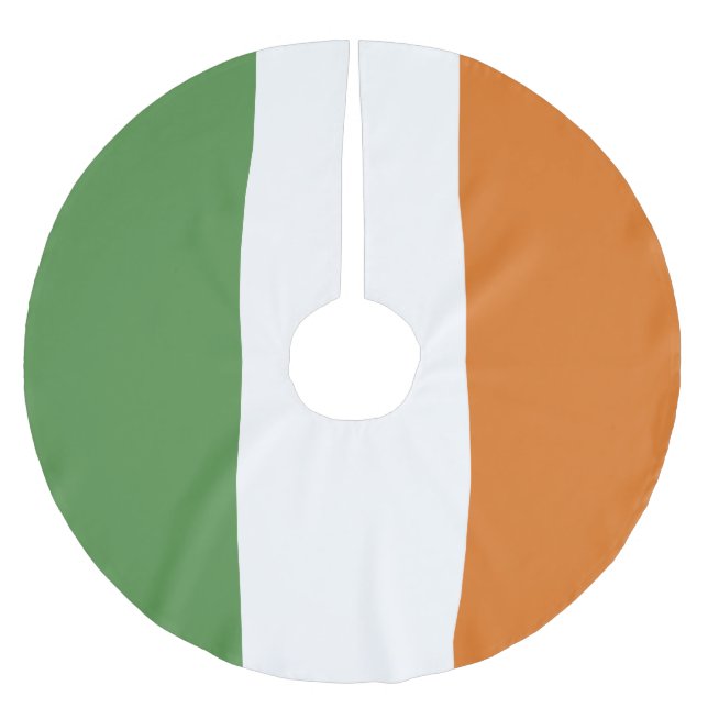 Ireland flag brushed polyester tree skirt (Front)