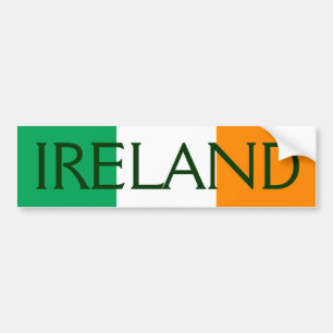 ireland flag bumper sticker