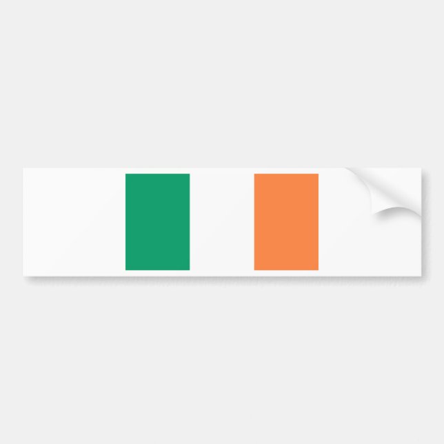 Ireland Flag Bumper Sticker (Front)