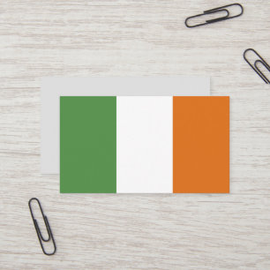 Ireland flag business card