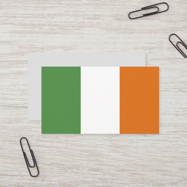 Ireland flag business card (Front/Back In Situ)
