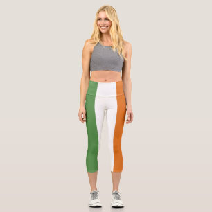Ireland flag capri leggings