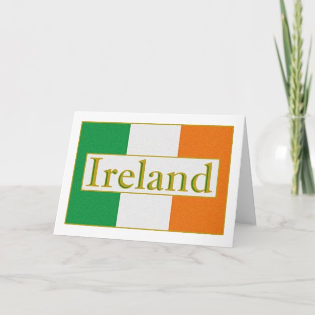 Ireland Flag Card (Front)