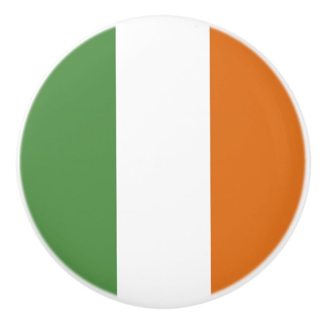 Ireland flag ceramic knob (Front)