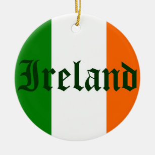 Ireland Flag Ceramic Tree Decoration