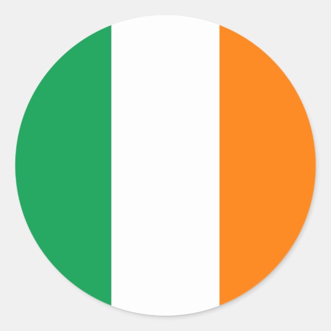 Ireland Flag Classic Round Sticker (Front)