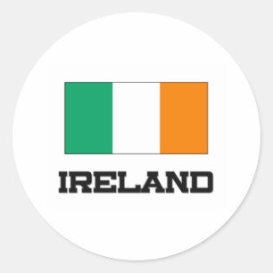 Ireland Flag Classic Round Sticker