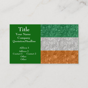 Ireland Flag - Crinkled Business Card