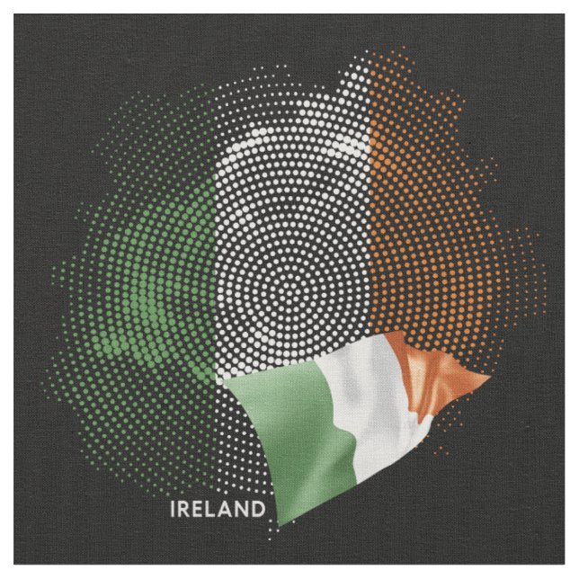 Ireland flag fabric (Close Up)