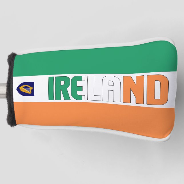 Ireland Flag Gorgeous Patriotic Golf Head Cover (Front)