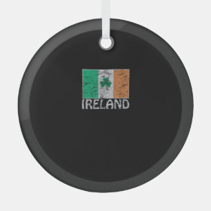 Ireland Flag Ireland Flag Irish Flags for Men and Glass Tree Decoration