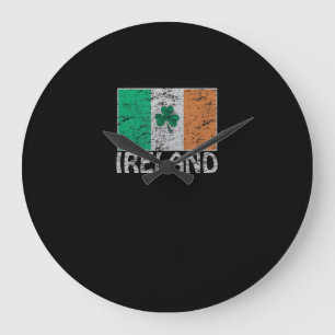 Ireland Flag Ireland Flag Irish Flags for Men and Large Clock