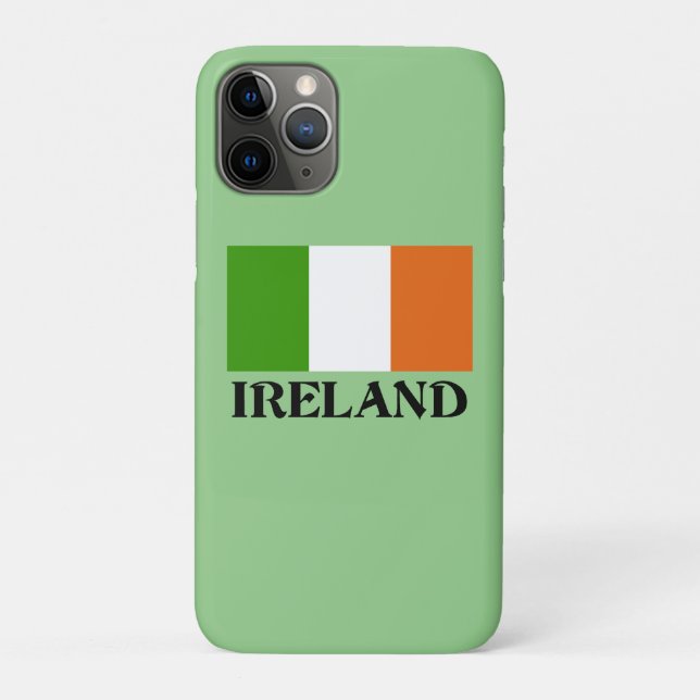 Ireland Flag, labelled, Case-Mate iPhone Case (Back)